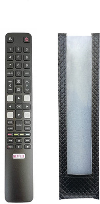LipiWorld LED TV Remote Control ( Remote with Cover ) Compatible For  TCL Tv Remote Controller(Black)