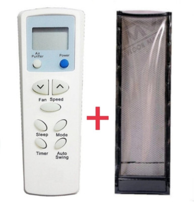 Paril (Remote+Cover) Ac Remote compatible for Lg Ac Re-75 With PU Leather Protective Cover( EXACTLY SAME REMOTE WILL ONLY WORK) Remote Controller(Black)