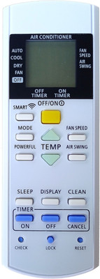 LipiWorld 29G AC Remote Control Compatible For  Panasonic AC Remote Controller(Grey)