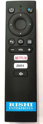 RISHI ENTERPRISES THIS REMOTE IS COMPATIBLE FOR SMART TV REMOTE WITH VOICE COMMAND NOKIA Remote Controller(Black)