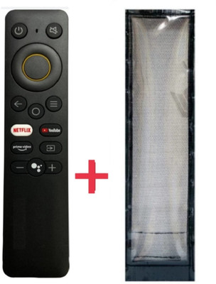 Paril (Remote+Cover) Tv Remote compatible for Realme Smart led/lcd Tv (TvR-56 RC) With PU Leather Protective Cover( EXACTLY SAME REMOTE WILL ONLY WORK) Remote Controller(Black)