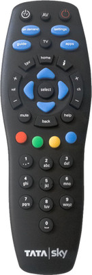 Diikon Tata Sky Universal Remote Control Tata Sky Remote Controller(Black)