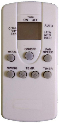 TVE VE-167 AC Remote Compatible for  AC Remote Carrier Remote Controller(BALCK)