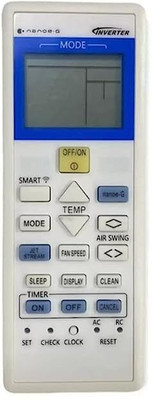 ditec Air Conditioner Remote AC157C Compatible with  Inverter Air Conditioner Panasonic Remote Controller(White)