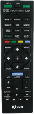 7SEVEN Compatible for Sony AV System Remote Control RM-ANU200 Model Suitable for  Receiver System HT-IV300 Model Sony Remote Controller(Black)