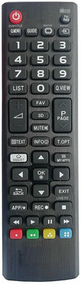 NixGlobal AKB73715628 Universal Remote Compatible with LG SMART LED LCD TV Remote Controller(Black)