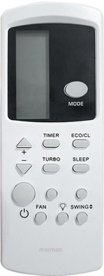 Marman Compatible with Amazon Basics AC Remote Control Model 210C Suitable For 1 | 1.5 | 2 Ton Split and Window AC - Match Remote Key by Key With Existing Amazon Basics Air Conditioner Remote Controller(White)