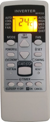LipiWorld 113B AR-RCE2E AC Remote With Display Light Backlight Compatible For  O General AC Remote Controller(Grey)
