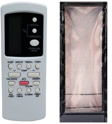 Ethex C-12 Re-88 Remote With cover (Remote+Cover) Ac Remote compatible for Voltas/Lloyd Ac Remote Controller(White)