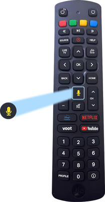 MARS Android TV Voice Control TV Remote – Smart TV Remote for Android 4K/HD For JIO TVs Compatible With JIO TV,Set Top Box,Android TV Remote Controller(Black)
