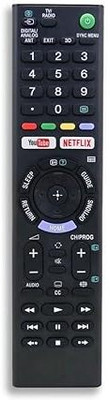 VIRERA 2025 Sony Bravia RM-L1370 Remote Compatible with Smart 4K LCD OLED TVs No Voice Sony Bravia TVs only Remote Controller(Black)