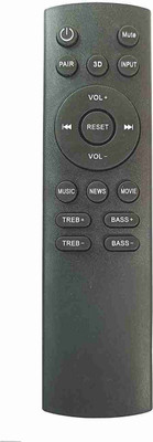 NixGlobal NO. 640 Remote Music System Compatible with BOAT HOME THEATER Remote Controller(Black)