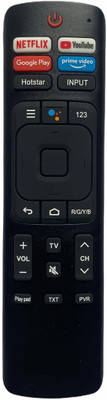 mumax Remote (No Voice) No. 846, Compatible/Replacement for Vu Smart TV LCD/LED vu Remote Controller(Black)