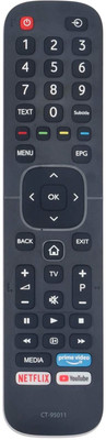 Ehop CT-95011 CT-95013 Compatible Remote for  LED Smart TV EN2CB27T Toshiba Remote Controller(Black)