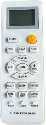MechFox AC Remote Compatible with Split/Window AC Remote |AC-131B| HAIER PMV Remote Controller(White)