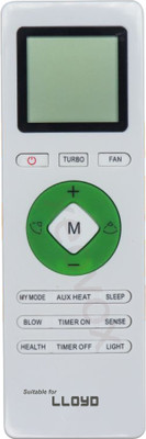 Xeovox Remote for Lloyd AC Replacement Original lloyd AC Remote 233. loyd 1 1.5 2 ton LLOYD Remote Controller(White)