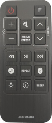 LipiWorld AKB75355408 Sound Bar System Remote Control Compatible For  LG Sound Bar Remote Controller(Black)