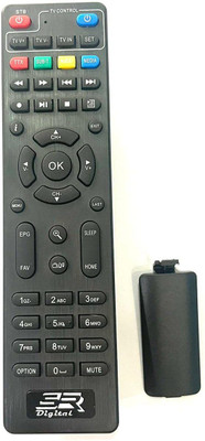 Rohit Electronics Remote Compatible for SR Digital Set Top Box Sr digital Remote Controller(Black)