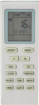 Cezo YB1FA YB0F YB1F2 YB1FB YB0F2 YB1FAF YB1F2F YB1F Y512V2 YB1B4 Y612C 18A Universal Ac Remte, Godrej Ac Remote, Lloyd Ac Remote, Voltas Ac Remote Remote Controller(White)