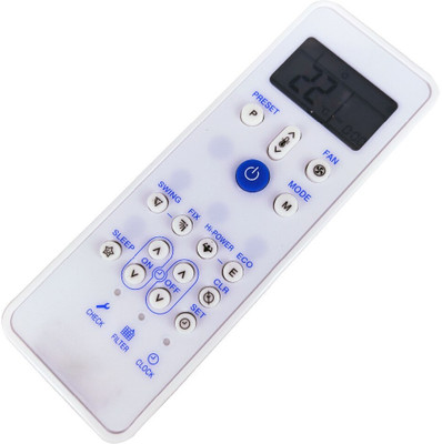 Ehop KTKL004 Compatible for Ac AC-212 For Carrier AC Remote Controller(White)