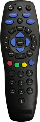 SHIELDGUARD Remote Compatible for TATA Play DTH Setup Box TATA SKY Remote Controller(Black)