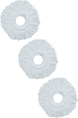 Ransh Spin Mop Microfiber Set Refill(White)