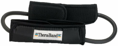 Theraband Resistance Tubes, Professional Latex Elastic Tubing with Handles Resistance Tube(Black)