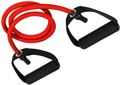KITRON Resistance Band with Handles for Full-Body Workout & Muscle Toning Resistance Tube(Red)