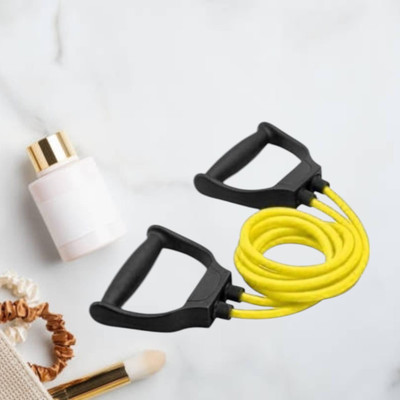 Aoriyon HR-T Fitness Exercise Resistance Tube(BLACK YELLOW) Resistance Tube(Yellow)