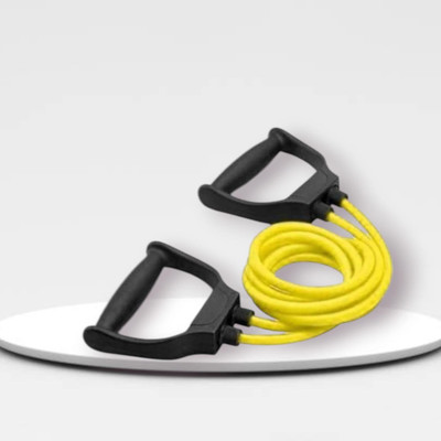 Aoriyon JDI-S8J Handles, Portable Toning Tubes (BLACK YELLOW) Resistance Tube(Yellow)