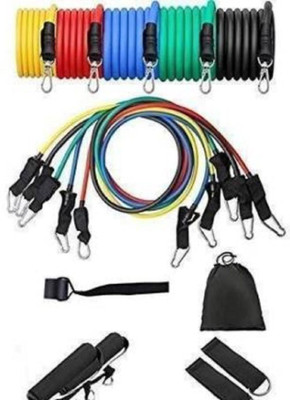 ALORNOR Resistance Bands 11pcs s for Fitness Home Gym Exercise Workout-M74 Resistance Tube(Multicolor)