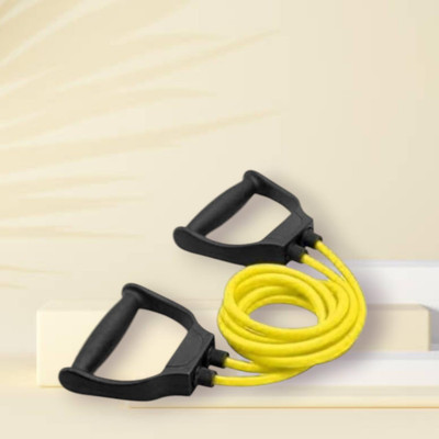 Aoriyon JH-SUB Toning Tube Elastic Rubber Exercise (BLACK YELLOW) Resistance Tube(Yellow)