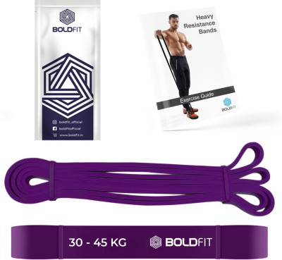 BOLDFIT Heavy For Exercise & Stretching Resistance Tube For Men & Women Resistance Band(Purple, Pack of 1)