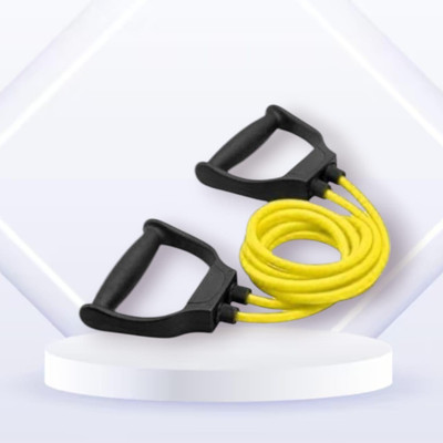 Aoriyon DH8-SJ toning tube Elastic Resistance Fitness (BLACK YELLOW) Resistance Tube(Yellow)