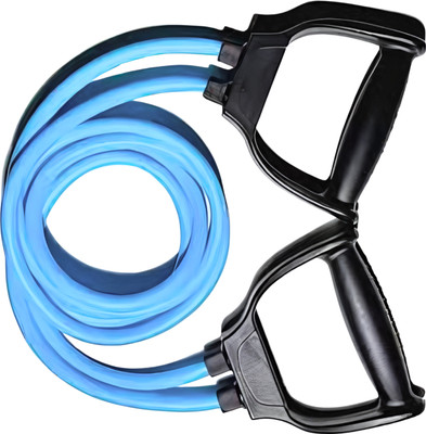 AMETHYST SKY Dual Resistance Fitness Band with Blue Tubes for Muscle Building & Stretching Resistance Tube(Blue)