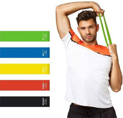 BGIYT Loop Resistance bands , 5 in 1 bands best for excercise and gym in home Resistance Tube(Multicolor)