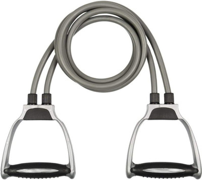 DHEER Double Toning Resistance Tube Pull Rope Elastic Rubber Exercise Band for Workout Resistance Tube(Grey, Blue)