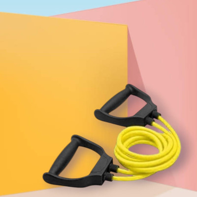 Aoriyon KU8-FS Toning Resistance Elastic Rubber (BLACK YELLOW) Resistance Tube(Yellow)