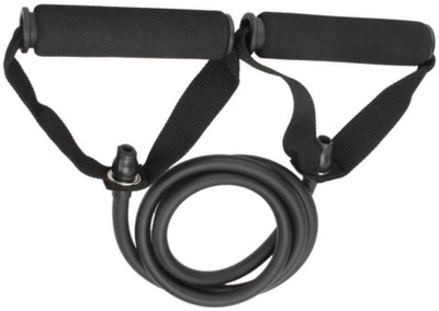 AMETHYST SKY Black Resistance Tube with Door Anchor – Home Gym Essential (Black) Resistance Tube(Black)