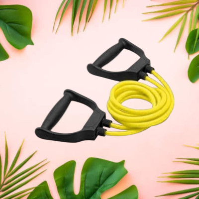 SRD JHD-8F elasticity toning rope gym home (BLACK YELLOW) Resistance Tube(Yellow)