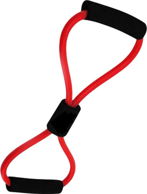AMETHYST SKY High-Quality Figure 8 Resistance Band – Red with Foam Grip Resistance Tube(Red)