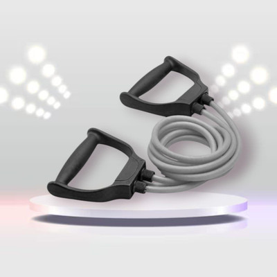 SRD KQ-9D Resistant Band for Home and GYM Workout (Grey) Resistance Tube(Mulicolour)
