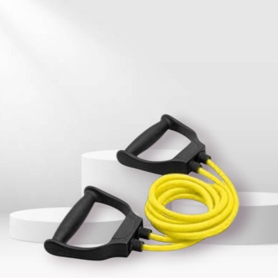 Aoriyon JS-FKL toning muscles general fitness (BLACK YELLOW) Resistance Tube(Yellow)