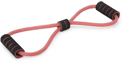 R S ENTERPRISE Resistance Band for Full Body Workout, Stretching & Yoga Use Resistance Tube Resistance Tube(Pink)