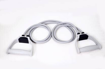 NEWSHARK Double Resistance Bands Toning Tube Exerciser with D Handle (Multicolor) Resistance Tube(Multicolor)