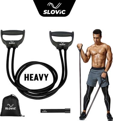 SLOVIC Exercise & Stretching Resistance Band Set For Men & Women Workout Heavy Resistance Tube