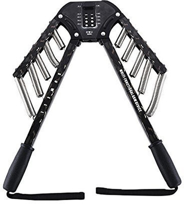 IRIS Fitness Best Arm Exercises 4 in 1 Power Twister Chest Expander Resistance Tube(Black, Silver)