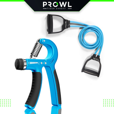 PROWL Double Toning Tube,Exercise & Stretching Resistance Band For Men & Women Workout Resistance Tube(Blue)