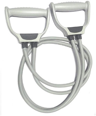 NEWSHARK Comfortable and Flexible gyming Exercise Resistance Toning Tube Resistance Tube(Grey)