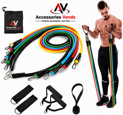 accessoriesvend DOUBLE TONNING TUBE Resistance Tube(Black)